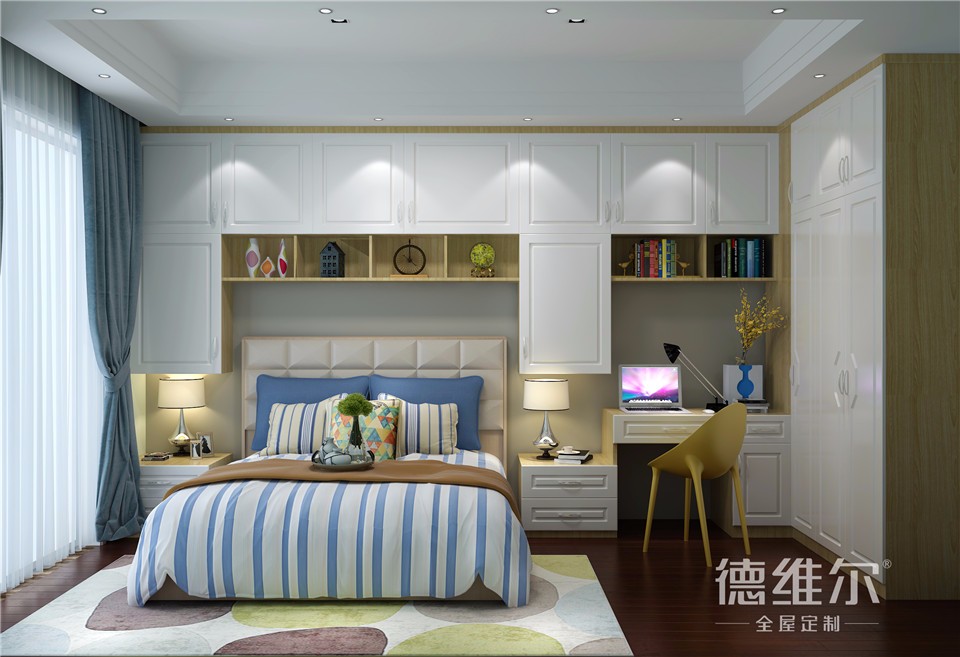 德维尔衣柜商城分享8款精美卧室装修风格（图）_3