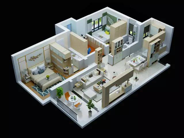 80㎡居然裝出3室2廳！德維爾衣柜商城來支招（圖）_1