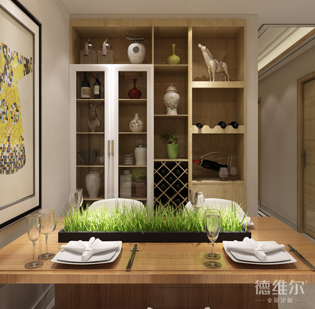 這才是大氣的酒柜設(shè)計！德維爾衣柜商城（圖）_2