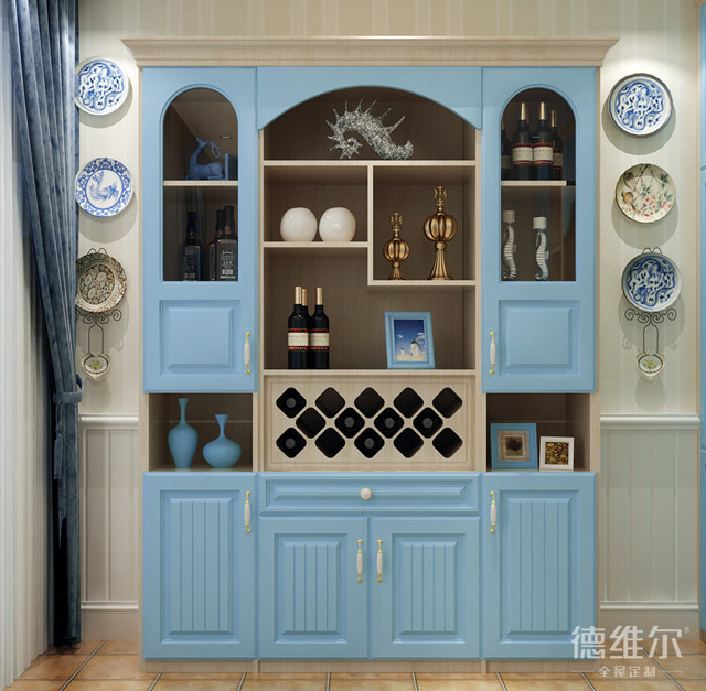 這才是大氣的酒柜設(shè)計！德維爾衣柜商城（圖）_4