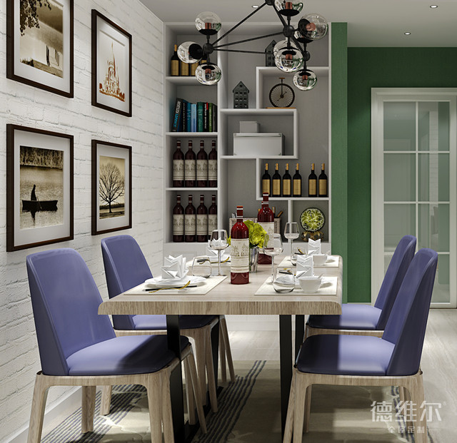 這才是大氣的酒柜設(shè)計！德維爾衣柜商城（圖）_5