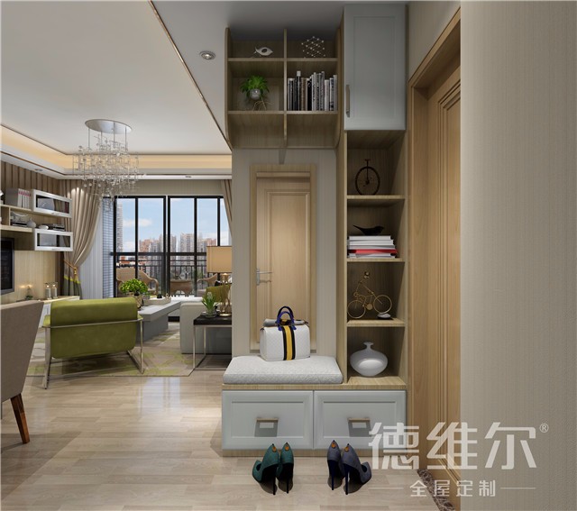 裝修尤其重要的門廳柜與鞋柜，德維爾衣柜商城（圖）_4