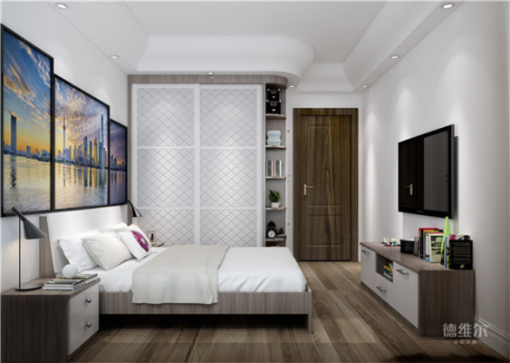 126㎡打造現(xiàn)代風(fēng)四居室戶型★德維爾商城（圖）_5