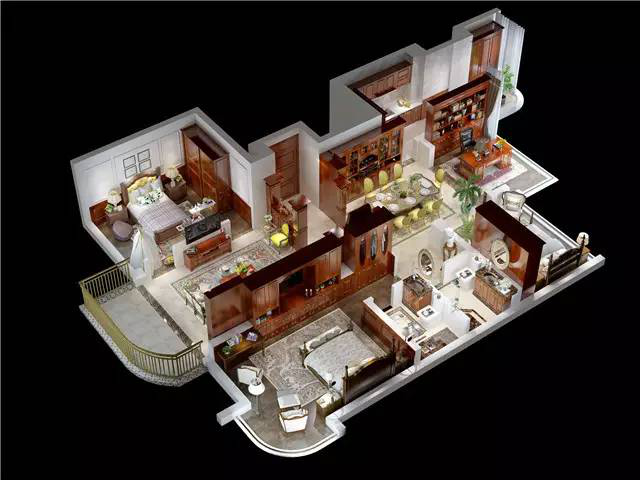 看德維爾全屋定制商城打造156㎡美式風(fēng)格（圖）_2