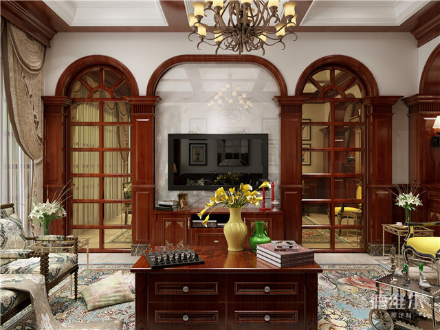 看德維爾全屋定制商城打造156㎡美式風(fēng)格（圖）_4