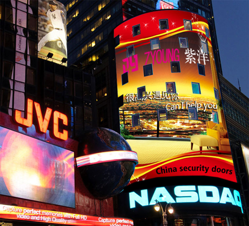 紫洋無鎖孔榮登紐約時(shí)代廣場（圖）_1