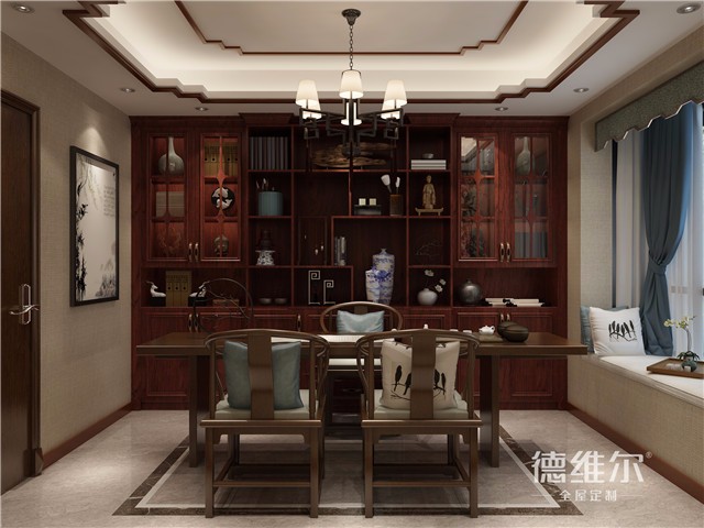 張家界德維爾全屋定制商城演繹4款精美中式風(fēng)書房（圖）_2