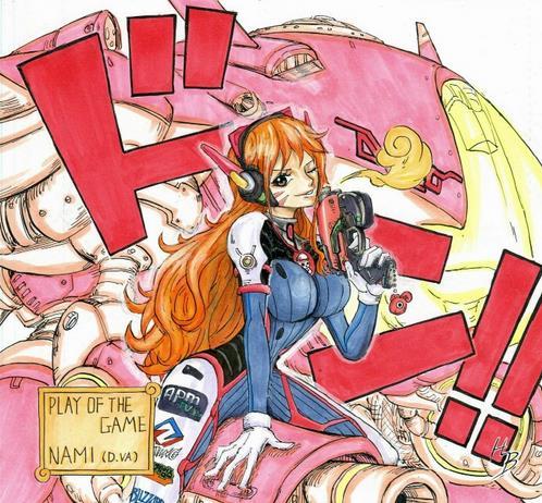 海賊王和守望先鋒高能合體，很燃很性感_3