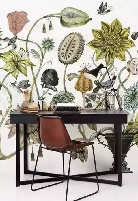 丑的墻體彩繪什么樣？神級(jí)彩繪能讓家變身奇幻森林（圖）_7