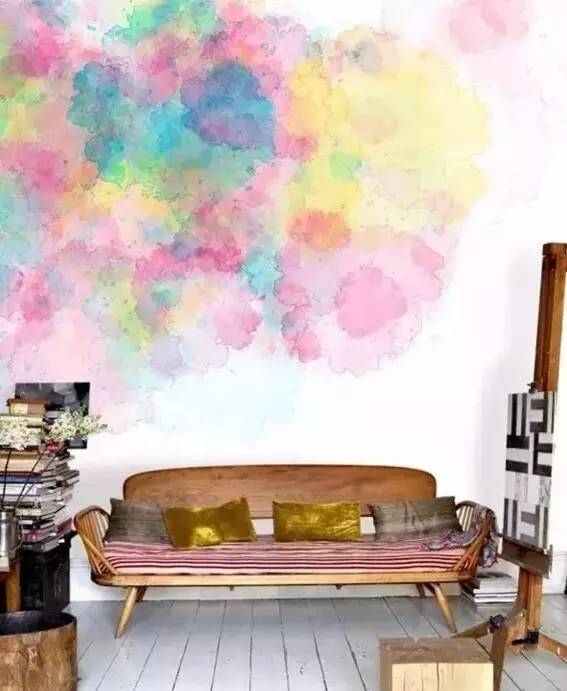 丑的墻體彩繪什么樣？神級(jí)彩繪能讓家變身奇幻森林（圖）_12