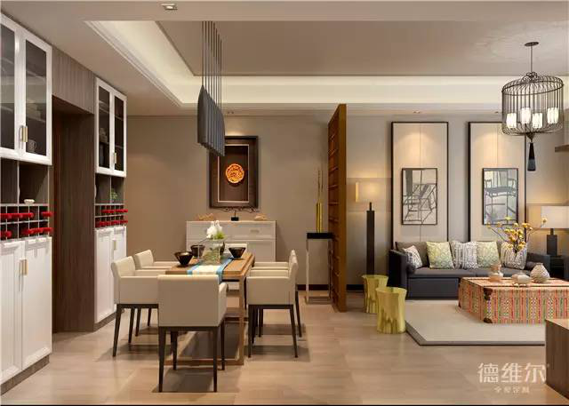 兩室兩廳怎么實(shí)現(xiàn)兩種風(fēng)格？德維爾衣柜商城（圖）_5