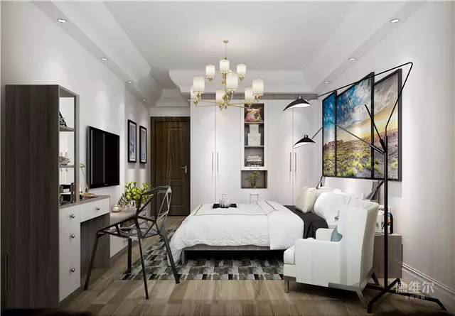 干貨 126㎡4室2廳裝修效果圖！德維爾衣柜商城（圖）_6