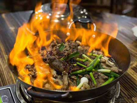 江西哪里可以學(xué)做火焰醉鵝（圖）_1