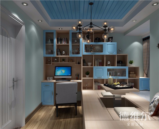 書房+臥室=榻榻米 定制家具上德維爾商城（圖）_3