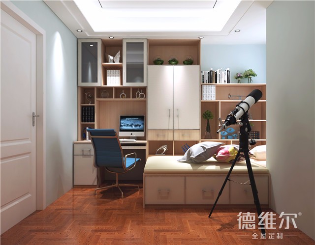 書房+臥室=榻榻米 定制家具上德維爾商城（圖）_5