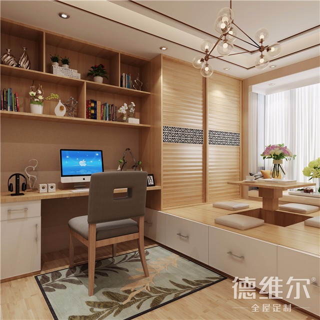 書房+臥室=榻榻米 定制家具上德維爾商城（圖）_8