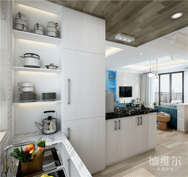 像初戀般的客廳裝修！定制家具上德維爾商城（圖）_10