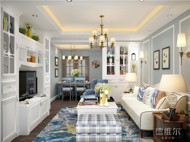 76㎡打造不擁擠的3室2廳 德維爾衣柜商城（圖）_1