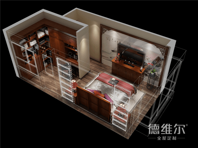 5㎡打造梳妝臺(tái)+衣帽間！定制家具德維爾商城（圖）_1