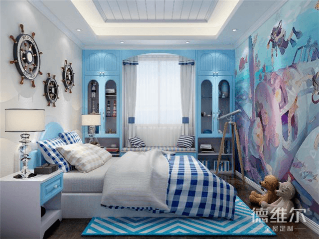 兒童房設(shè)計(jì)怎樣影響性格？定制家具德維爾商城（圖）_1