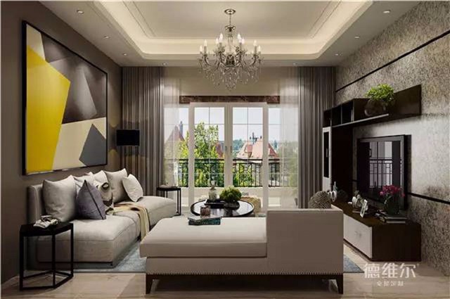 84㎡三室兩廳裝修案例【德維爾商城全屋定制家具】（圖）_4