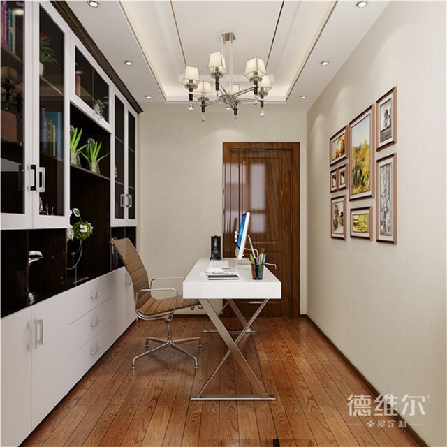 84㎡三室兩廳裝修案例【德維爾商城全屋定制家具】（圖）_12