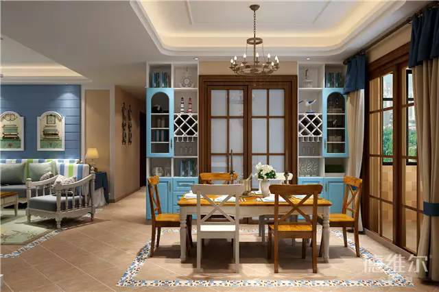 【全屋定制家具德維爾商城】地中海裝修案例（圖）_3