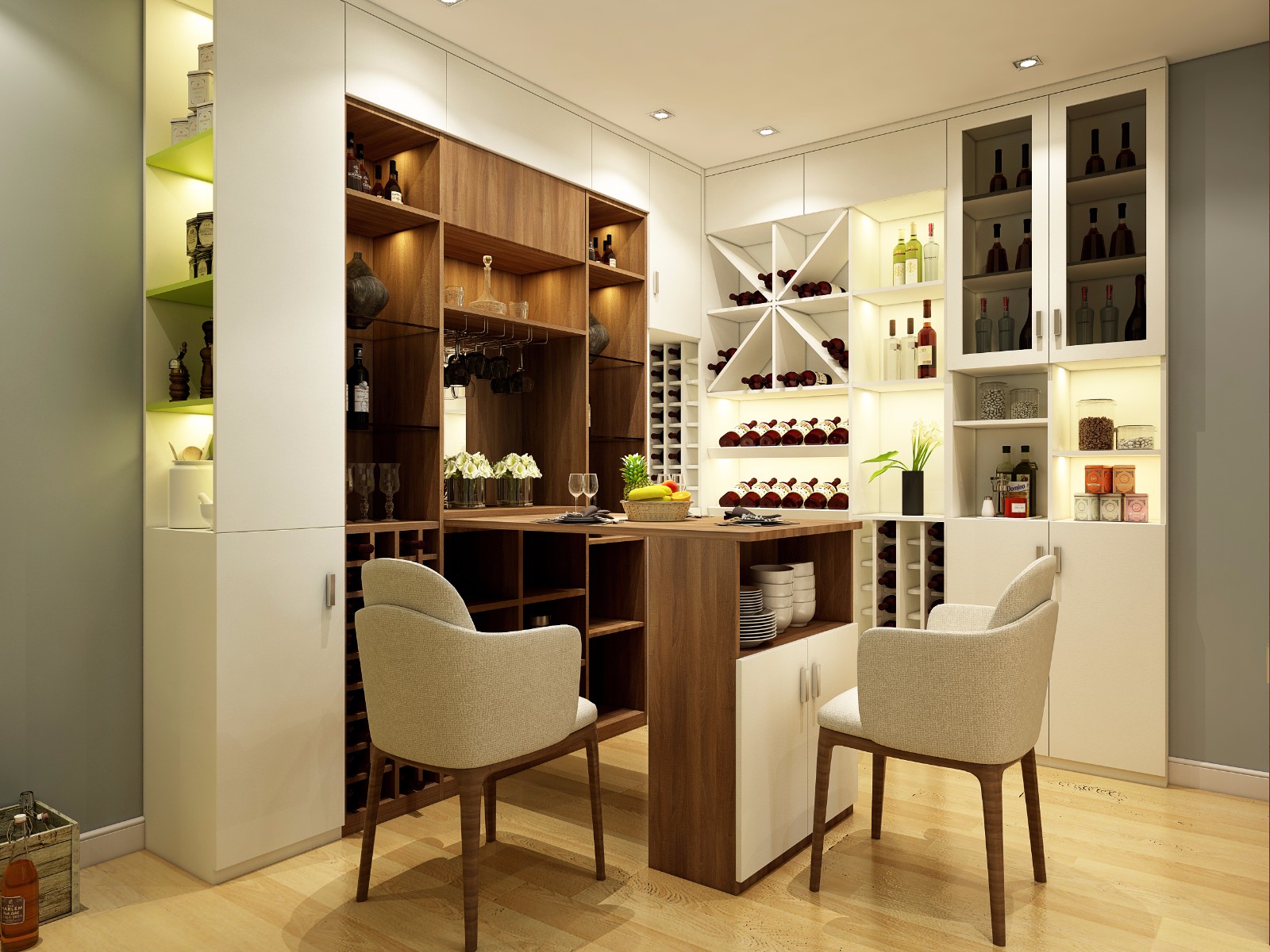 這樣的餐廳設(shè)計真有愛！德維爾商城定做家具（圖）_5