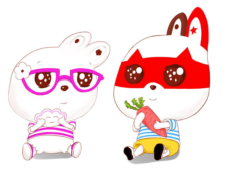 AA國際動漫吉祥物大A、兔咪向你表白_1