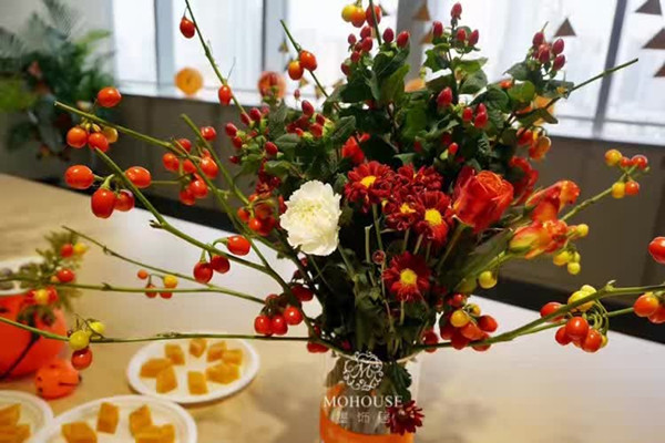 墨飾居為ifs設(shè)計(jì)的萬(wàn)圣節(jié)鮮花會(huì)場(chǎng)（圖）_3