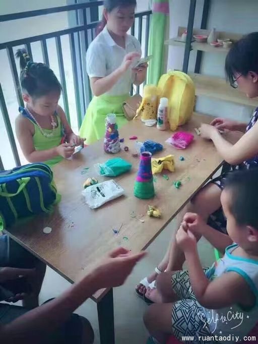 蘭店長(zhǎng)的手工加盟店舉辦粘土DIY親子活動(dòng)（圖）_6