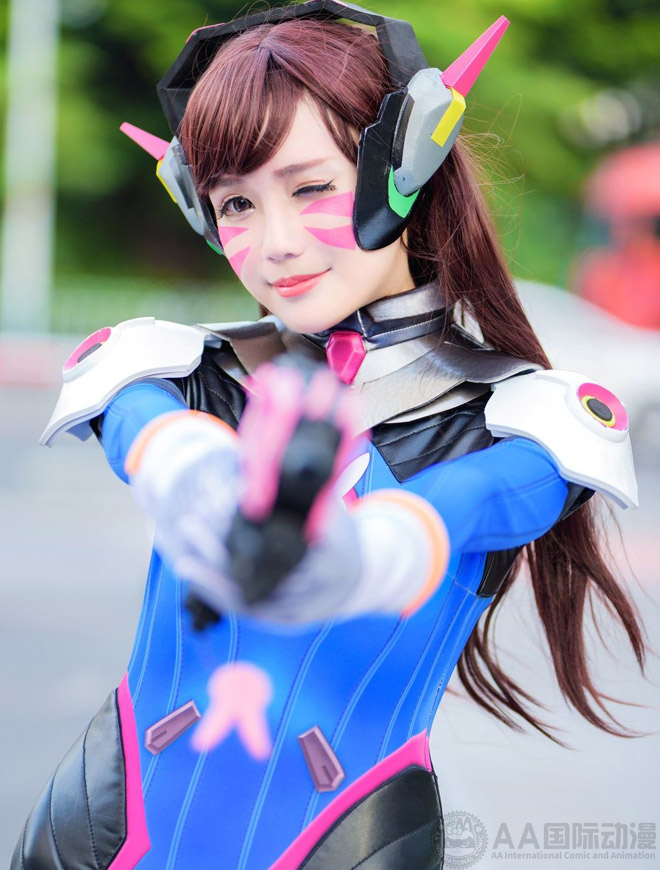 AA國際動(dòng)漫：守望先鋒最美英雄D.VA cosplay賞析_1