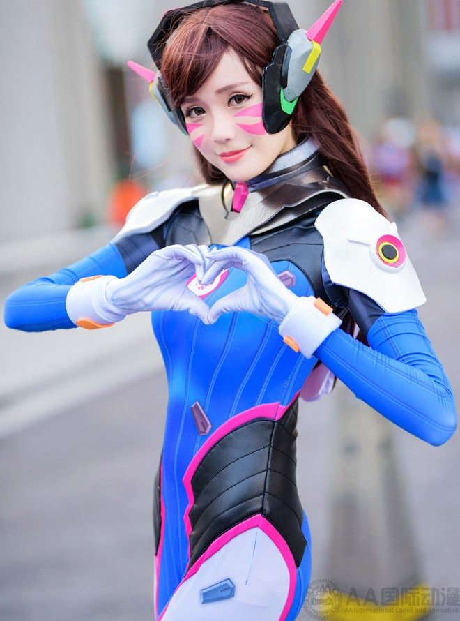 AA國際動(dòng)漫：守望先鋒最美英雄D.VA cosplay賞析_3