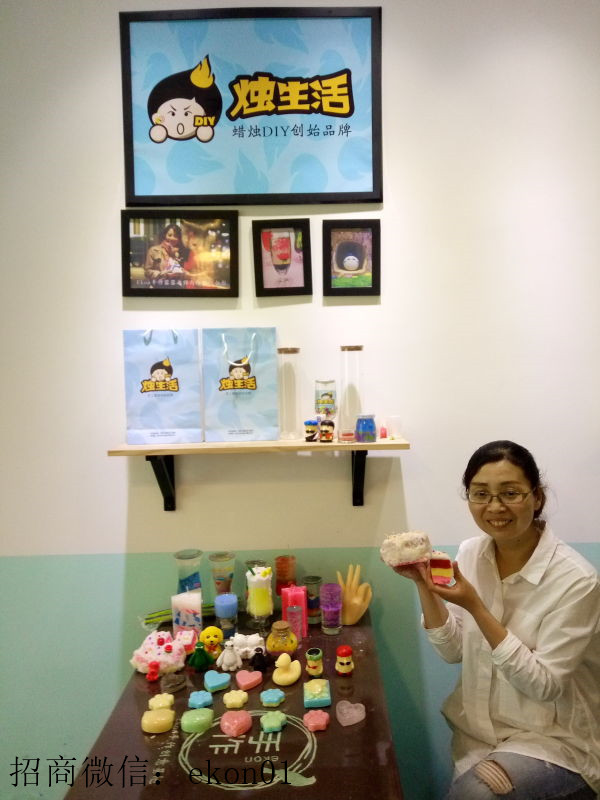 學(xué)習(xí)DIY蠟燭制作方法的張店長成果分享（圖）_3