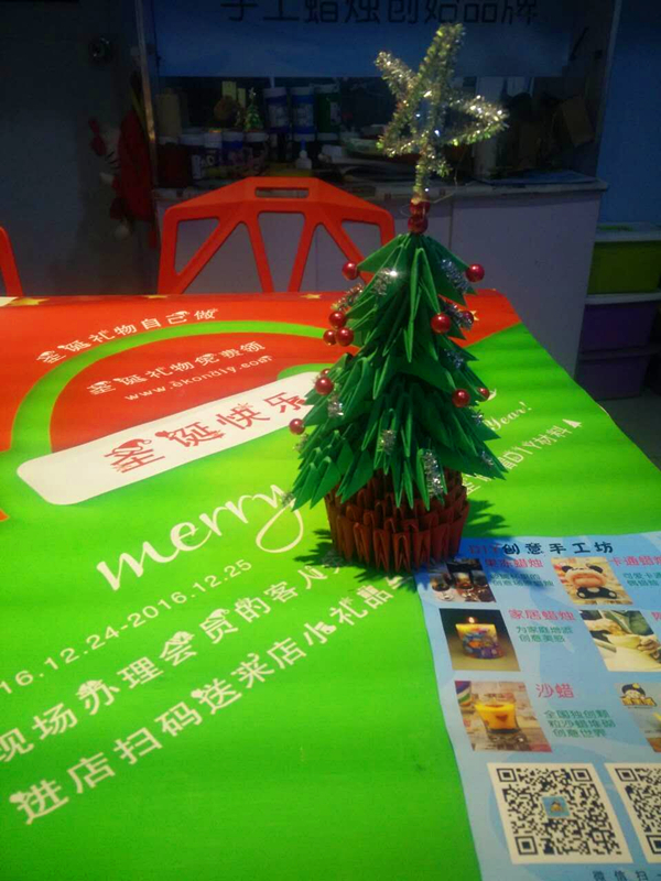 張志洪店長的燭生活手工蠟燭店鋪圣誕活動圖片（圖）_2