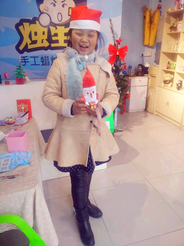 張志洪店長的燭生活手工蠟燭店鋪圣誕活動圖片（圖）_6