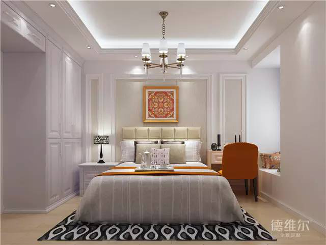 簡歐風(fēng)格三室兩廳裝修案例 全屋定制來德維爾商城（圖）_6