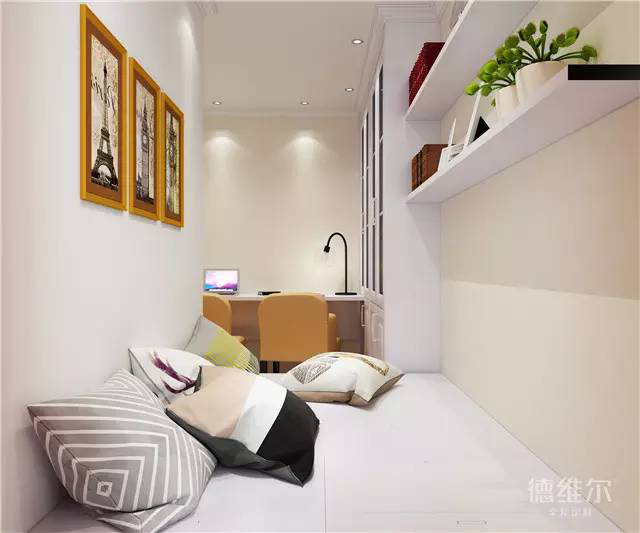 簡歐風(fēng)格三室兩廳裝修案例 全屋定制來德維爾商城（圖）_8