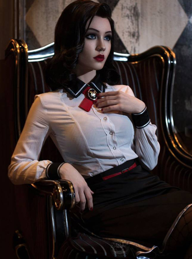 《生化奇兵》cosplay 神還原伊麗莎白_7