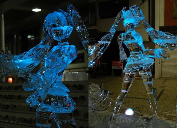 又見厲害大觸！島國“痛冰雕”冰初音美炸了_2