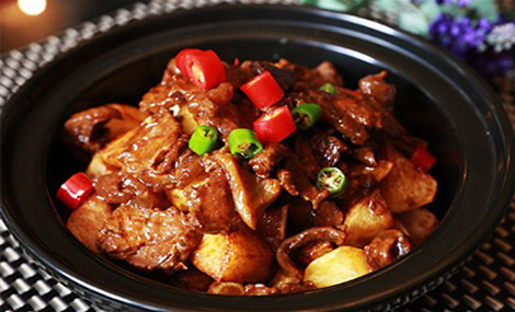 百味香鸡公煲加盟连锁,百味香重庆鸡公煲加盟费是多少_1
