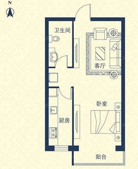 一室一厅二手房怎么改造成两居 户型改造方案（图）_1