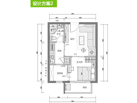 一室一厅二手房怎么改造成两居 户型改造方案（图）_3