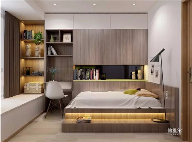 2017經(jīng)典臥室裝修案例 德維爾商城定制家具（圖）_2
