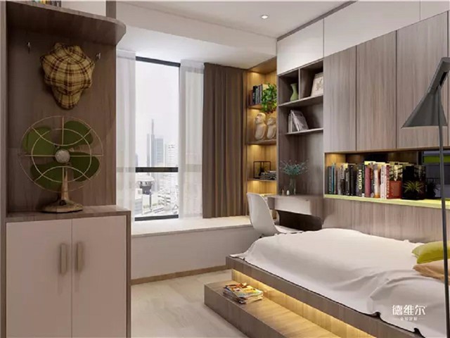 2017經(jīng)典臥室裝修案例 德維爾商城定制家具（圖）_3