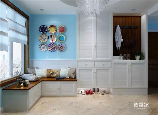三款大熱的玄關(guān)定制案例！德維爾商城定制家具（圖）_3