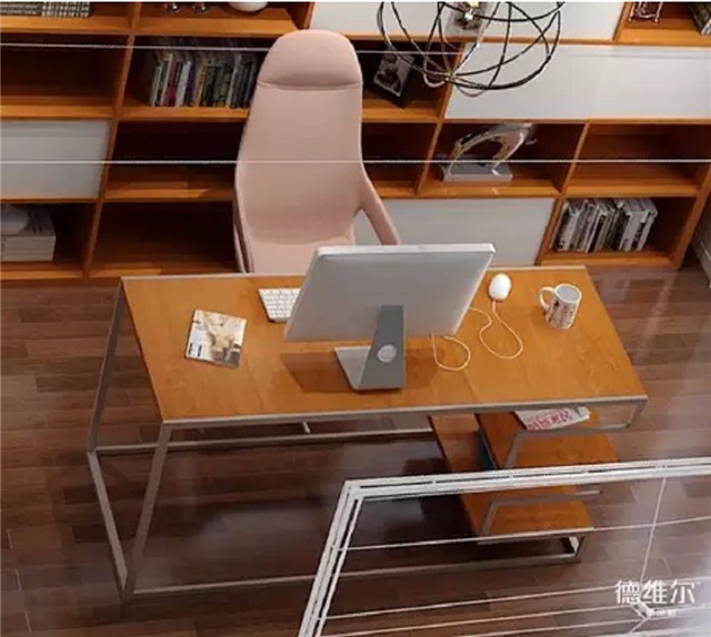 經(jīng)典現(xiàn)代風(fēng)書房定制案例！德維爾商城定制家具（圖）_5