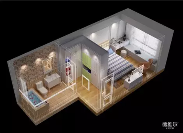 90%業(yè)主都喜歡的臥室定制案例！德維爾商城定制家具（圖）_1