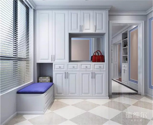 9款當(dāng)紅的玄關(guān)柜設(shè)計【德維爾商城定制家具】（圖）_7