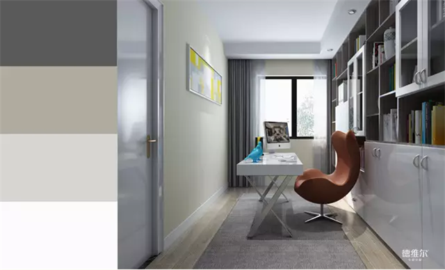 看冷暖書房配色攻略搭配出萬千風(fēng)情！德維爾商城（圖）_2